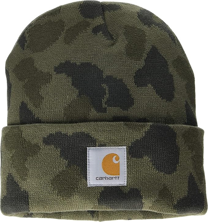 Carhartt Men's Knit Cuffed Camo Beanie | Amazon (US)