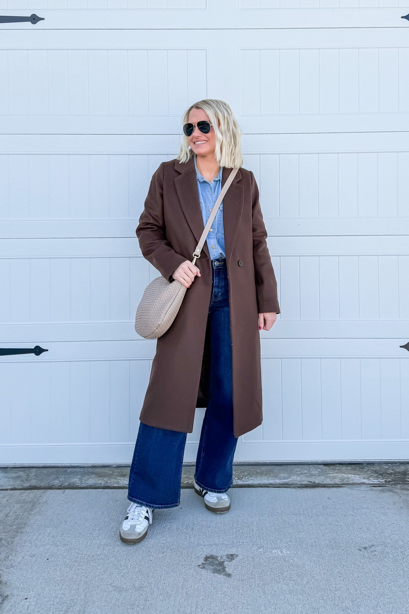 What I wore this week! The temperatures are finally warming up and I could wear my wool coat! 
Coat- xsmall
Shirt- linked similar 
Jeans- 25/28"

#LTKOver40 #LTKPetite #LTKootd