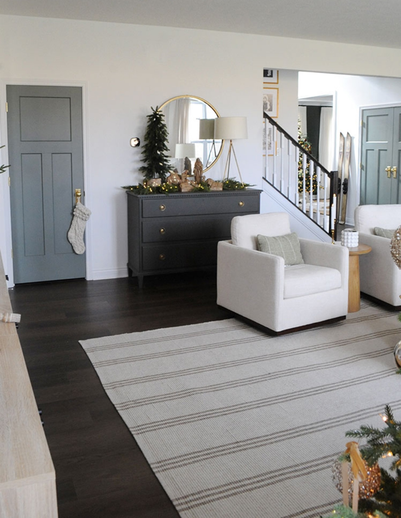 Simple Christmas decor in our living room  

#LTKhome #LTKHoliday #LTKSeasonal