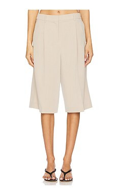 EAVES Tala Bermuda Short in Beige from Revolve.com | Revolve Clothing (Global)