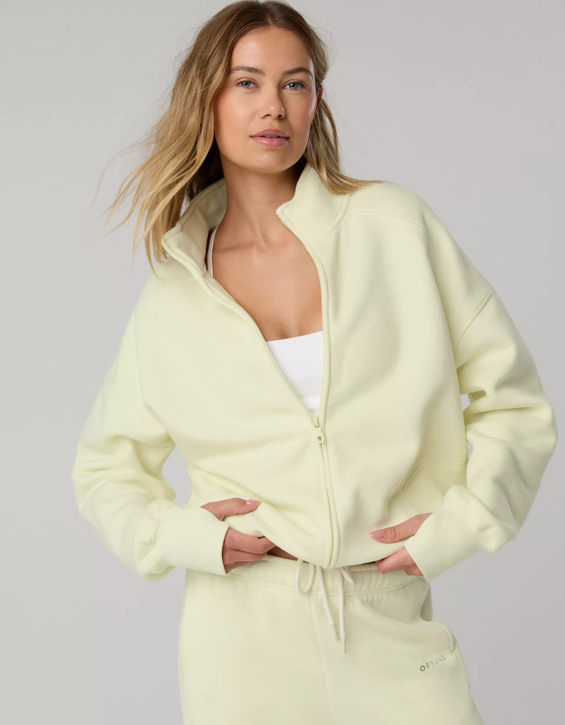 OFFLINE By Aerie Cloud Fleece Seamed Full Zip | Aerie
