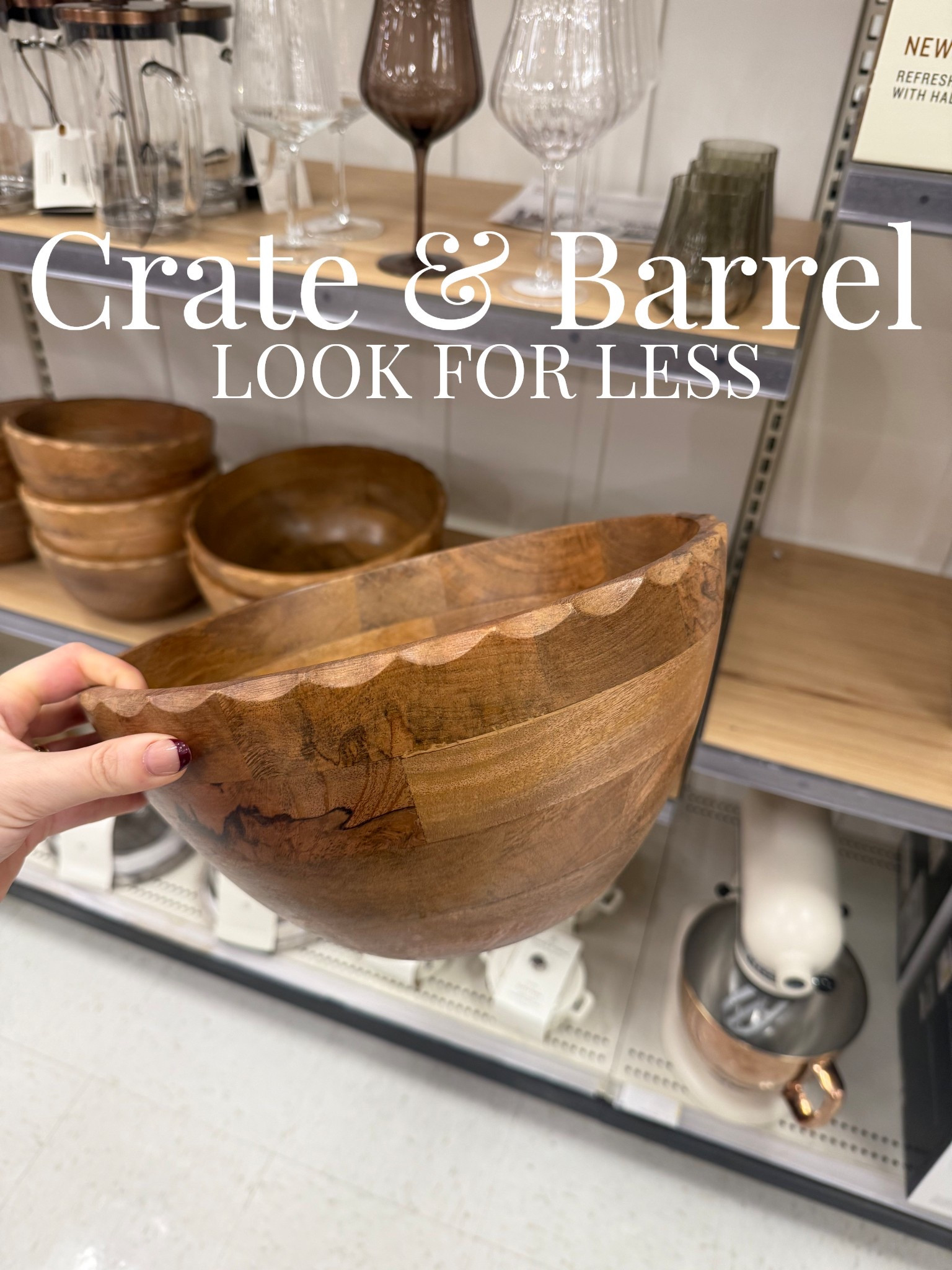 This looks so much like the salad bowl that we got for our wedding off our registry that was 2-3X the price! 