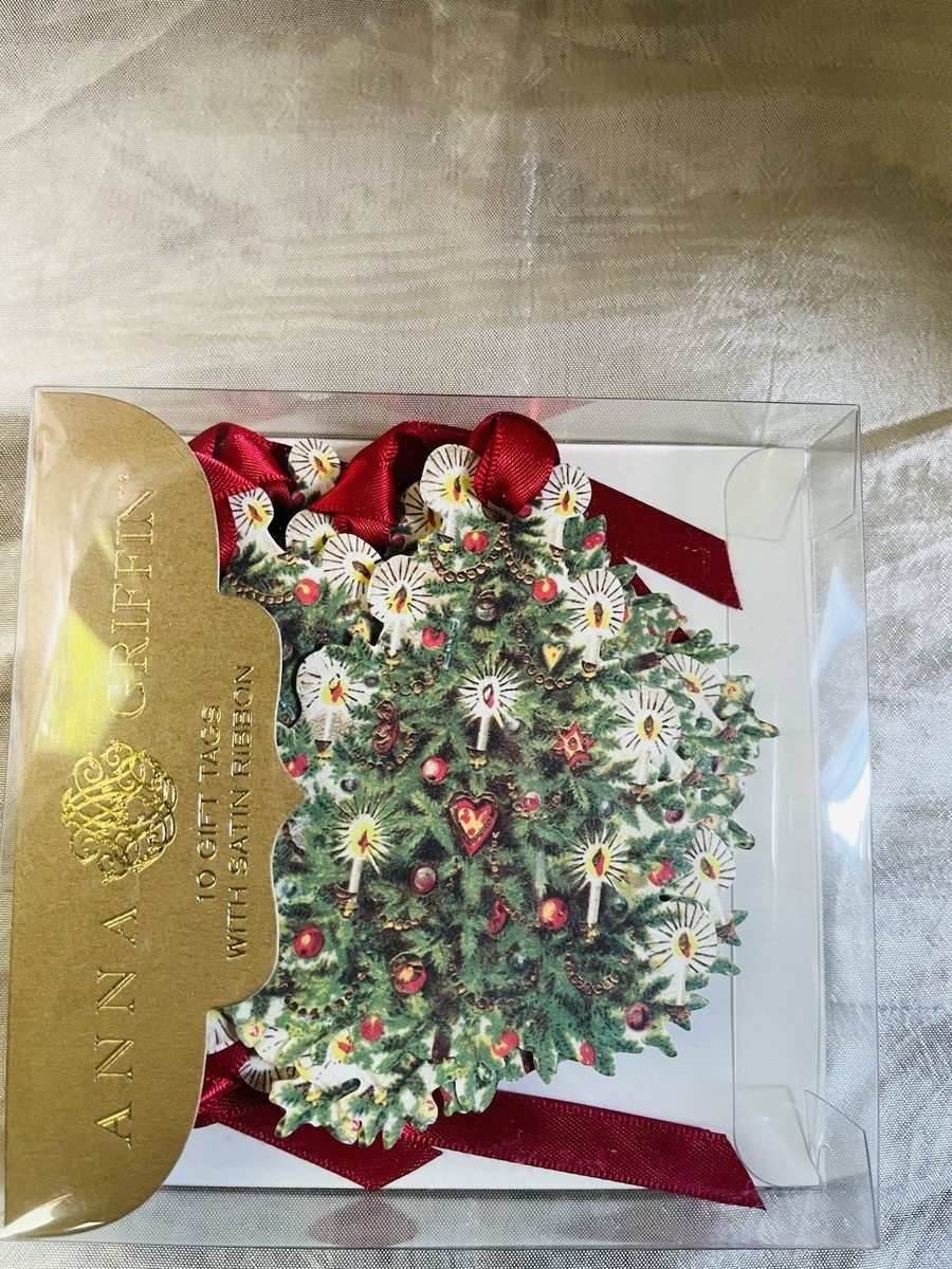 anna griffin Christmas Yuletide Tree Gift Tags 10 Pieces | eBay US