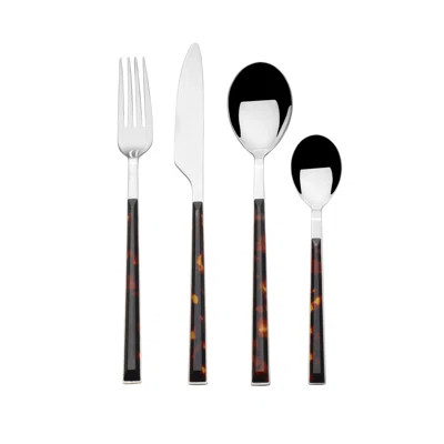 Tortoise 16-Piece 18/10 Stainless Steel Flatware Set, Service For 4 | Wayfair Professional
