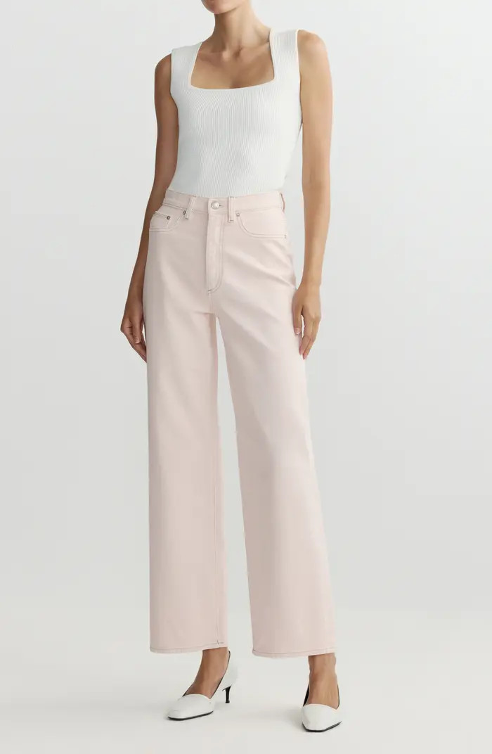 Karmine Refined Wide Leg High Waist Ankle Jeans | Nordstrom