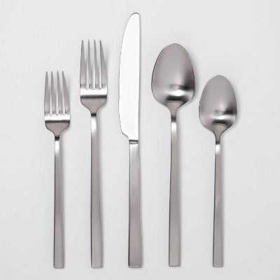 20pc Stainless Steel Silverware Set Silver - Project 62™ | Target