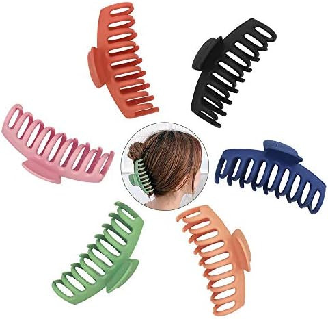 6PCS Big Hair Claw Clips 4.3 inch Large Hair Clips Nonslip Large Claw Hair Clips Jaw for Women Gi... | Amazon (US)