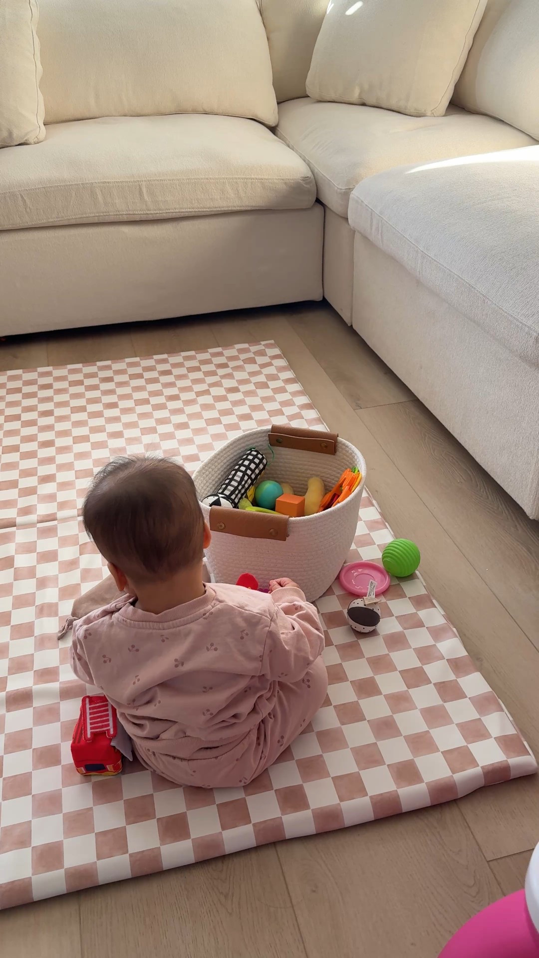 morning play time while i prepped breakfast <3 i love her sweatset and our new mat. linked below! #babyitems #playmat #playroom #baby #momlife 

#LTKmorningroutine #LTKmomlife #LTKBaby