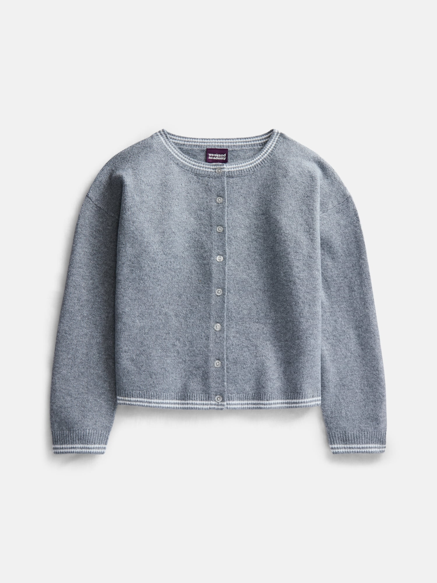 Weekend Academy Girls Button Front Cardigan with Long Sleeves, Sizes 4-18 - Walmart.com | Walmart (US)
