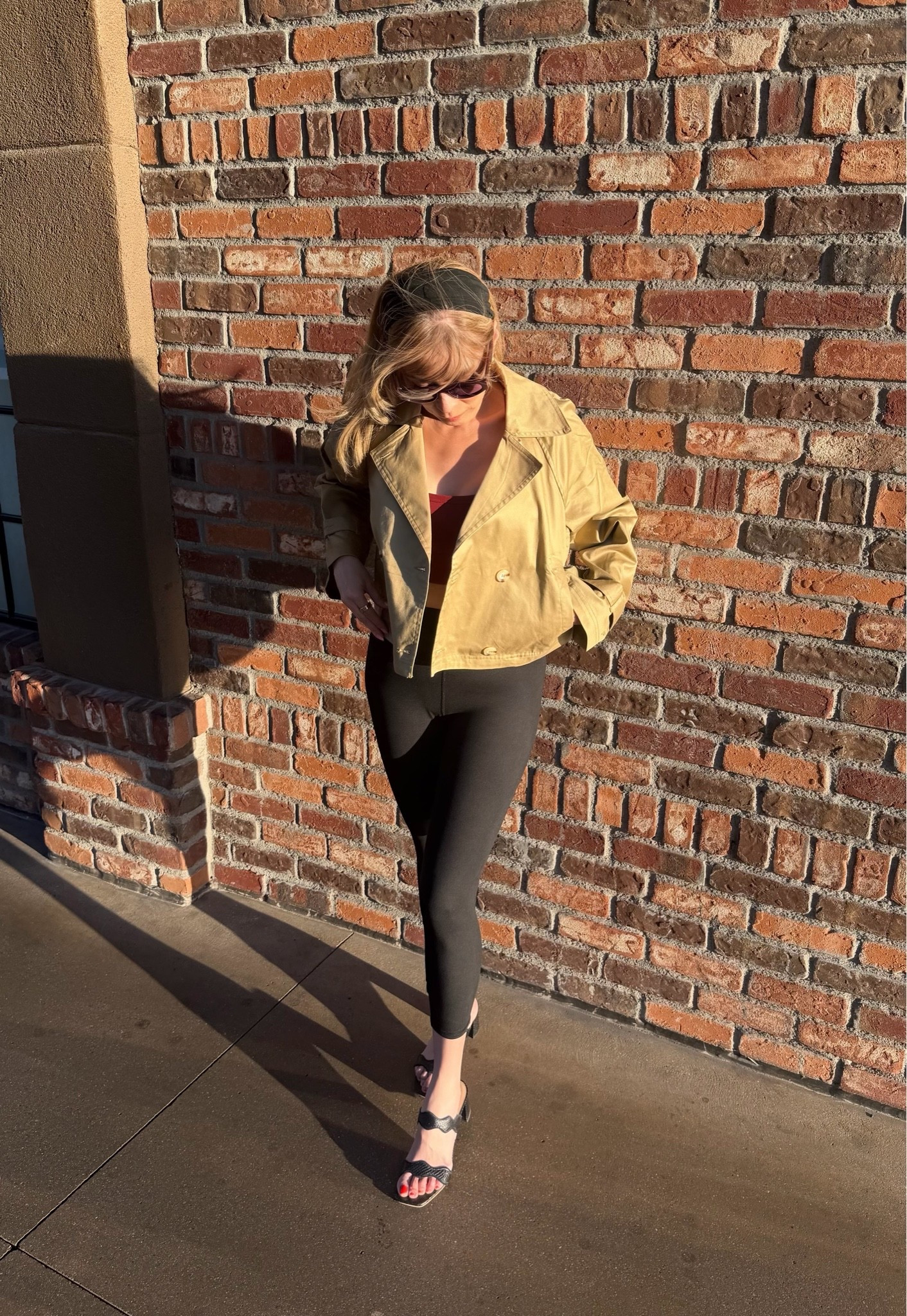 Bet you’ll never guess where I got this cropped trench! @Fabletics

#LTKootd #LTKgrwm #LTKdayinmylife