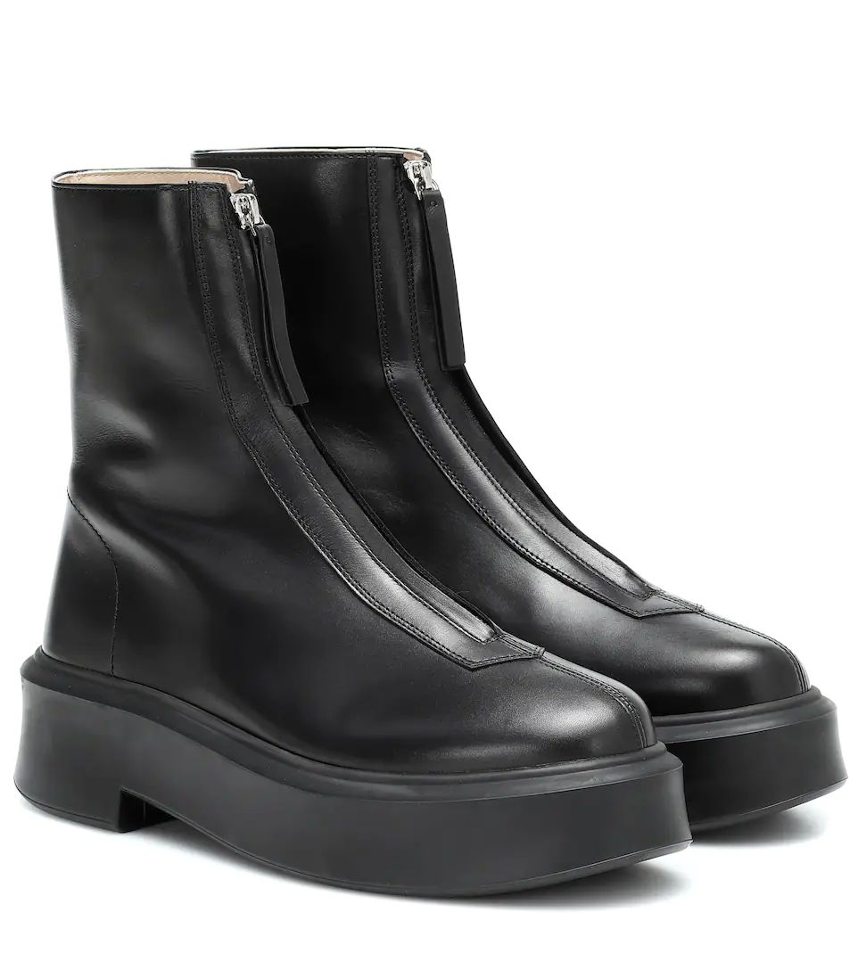 Zipped 1 leather ankle boots | Mytheresa (INTL)