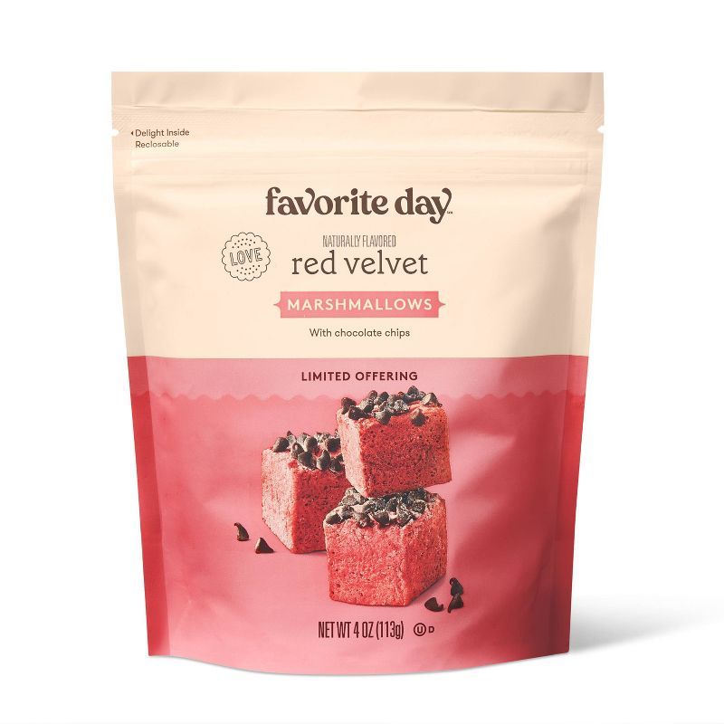 Valentine's Red Velvet Chocolate Chip Marshmallow - 4oz - Favorite Day™ | Target