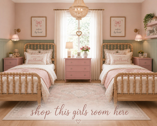 Looking for the perfect twin girls bedroom