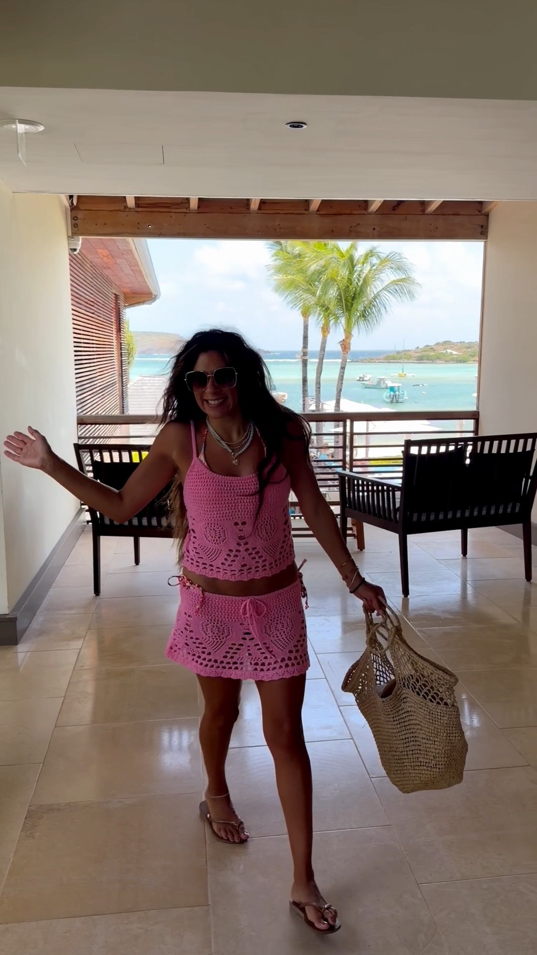 What I’m wearing in St Barth’s - from  beach club to beach… loving this set! It was so fun to wear to lunch then hit the beach right after. I dressed it up with summer jewelry and my oversized sunnies. Wearing a size medium in top and small in skirt. 

Summer beach outfit 
Summer vacation fit 
Summer swim 
Beach vacation fit

#LTKOver40 #LTKSeasonal #LTKSwim
