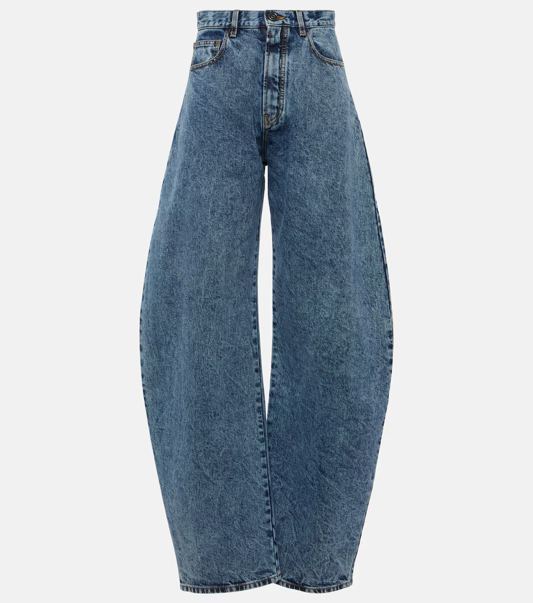 High-rise barrel-leg jeans | Mytheresa (UK)