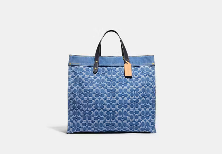 Field Tote 40 In Signature Denim | Coach (US)