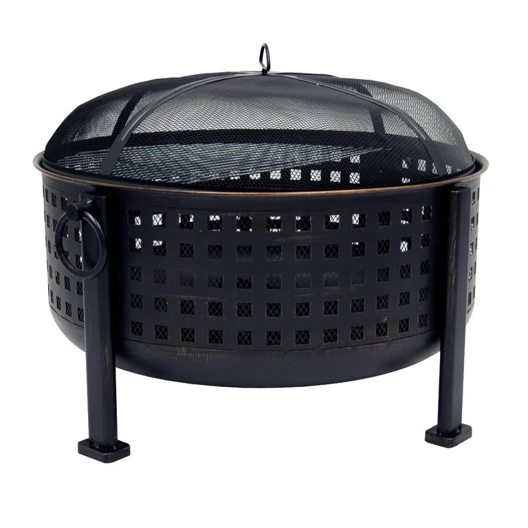 Pleasant Hearth Langston 30" Deep Bowl Steel Outdoor Fire Pit | Walmart (US)