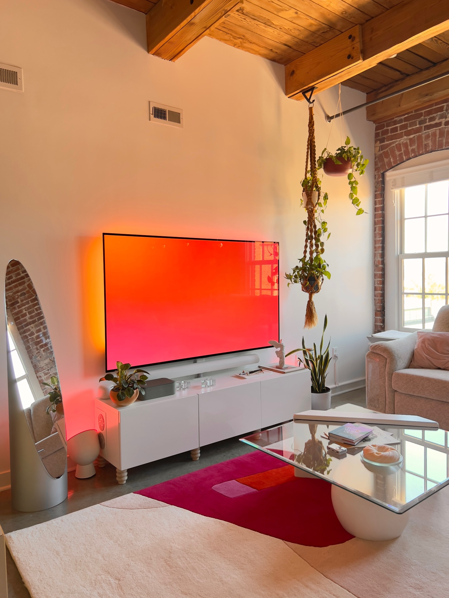 new colorful, abstract rug in my living room from home depot!💖

#LTKunder100 #LTKhome #LTKFind