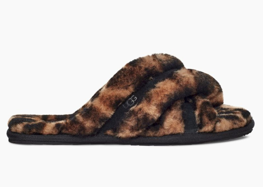 UGG W Scuffita Panther Print Slippers - Butterscotch | Southern Roots