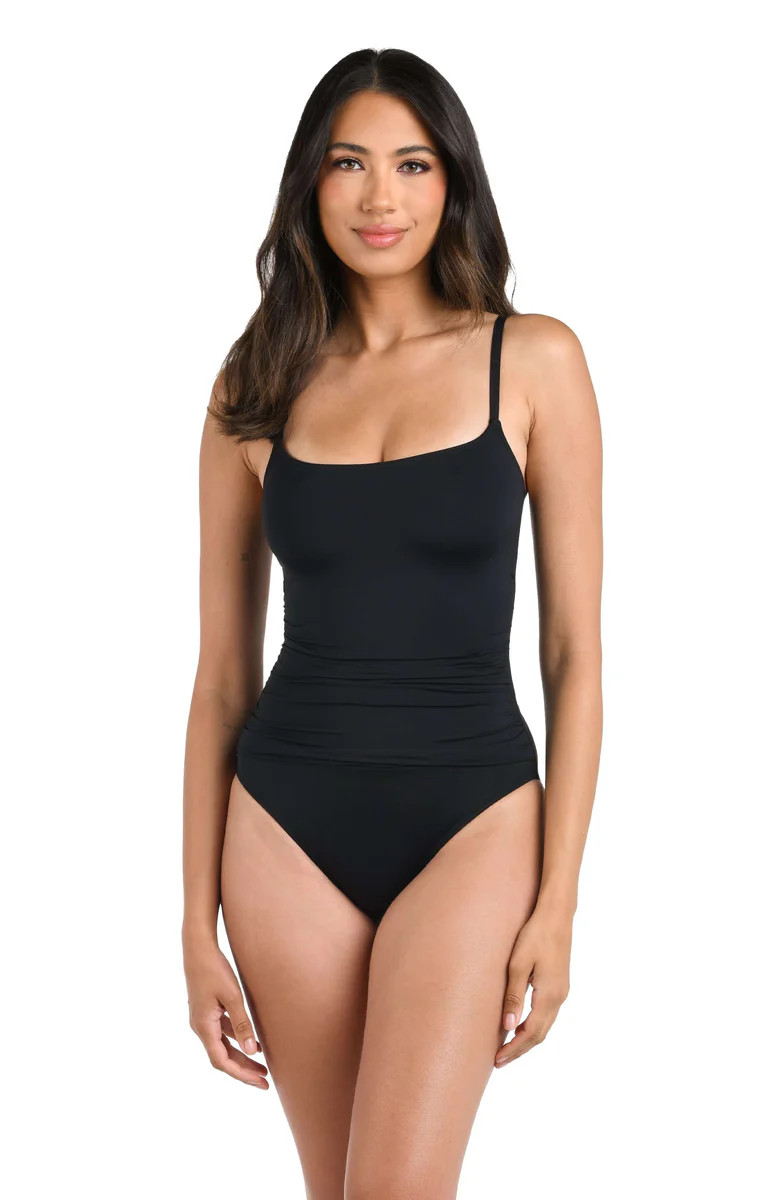 Island Goddess Lingerie One Piece - Black | La Blanca Swim