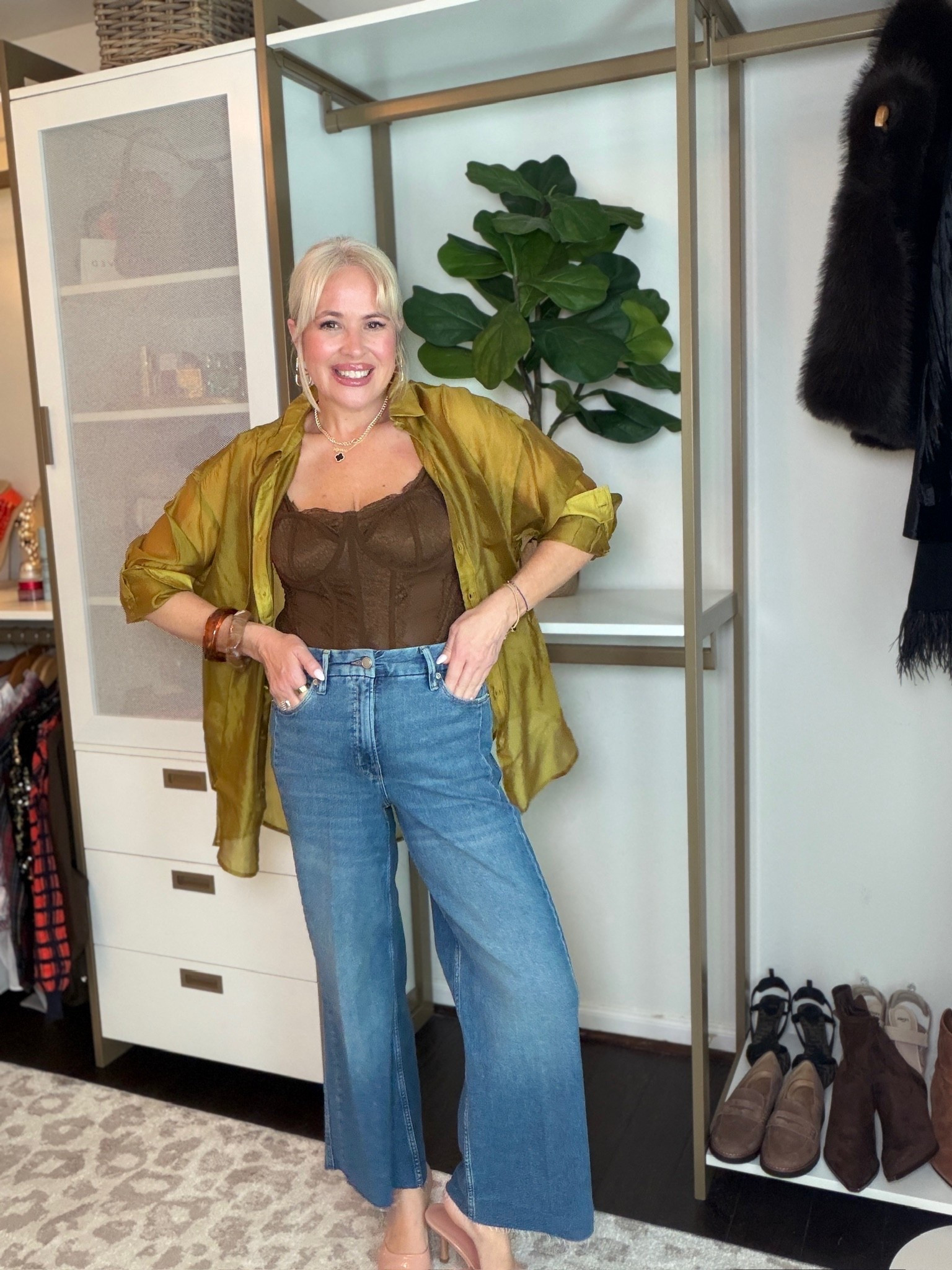 This corset with the button up is actually perfection! 

Fall fashion, fall outfit, trendy fashion, fall button up, holiday outfit 

#LTKSeasonal #LTKHoliday