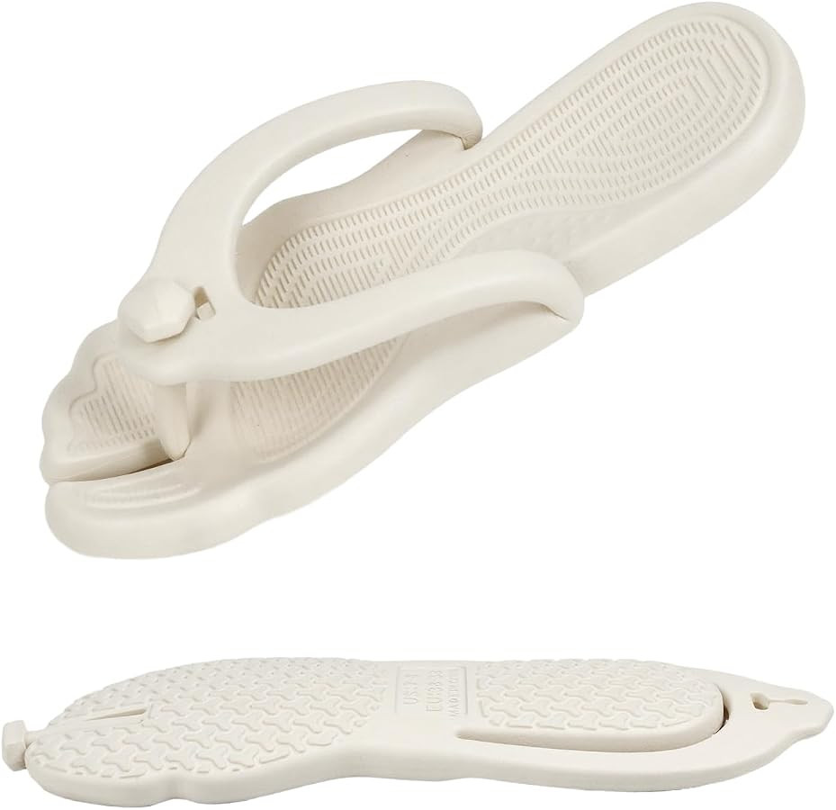 Rosoz Flip Flops for Women Men Foldable Travel Slippers Lightweight Shower Shoes Non-Slip Quick-D... | Amazon (US)