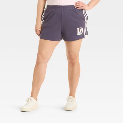 Women's Daisy Duck Graphic Shorts - Navy 3X | Target
