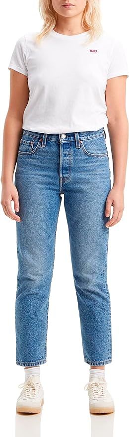 Levi's Women's Plus Size 501 Crop Jeans | Amazon (UK)