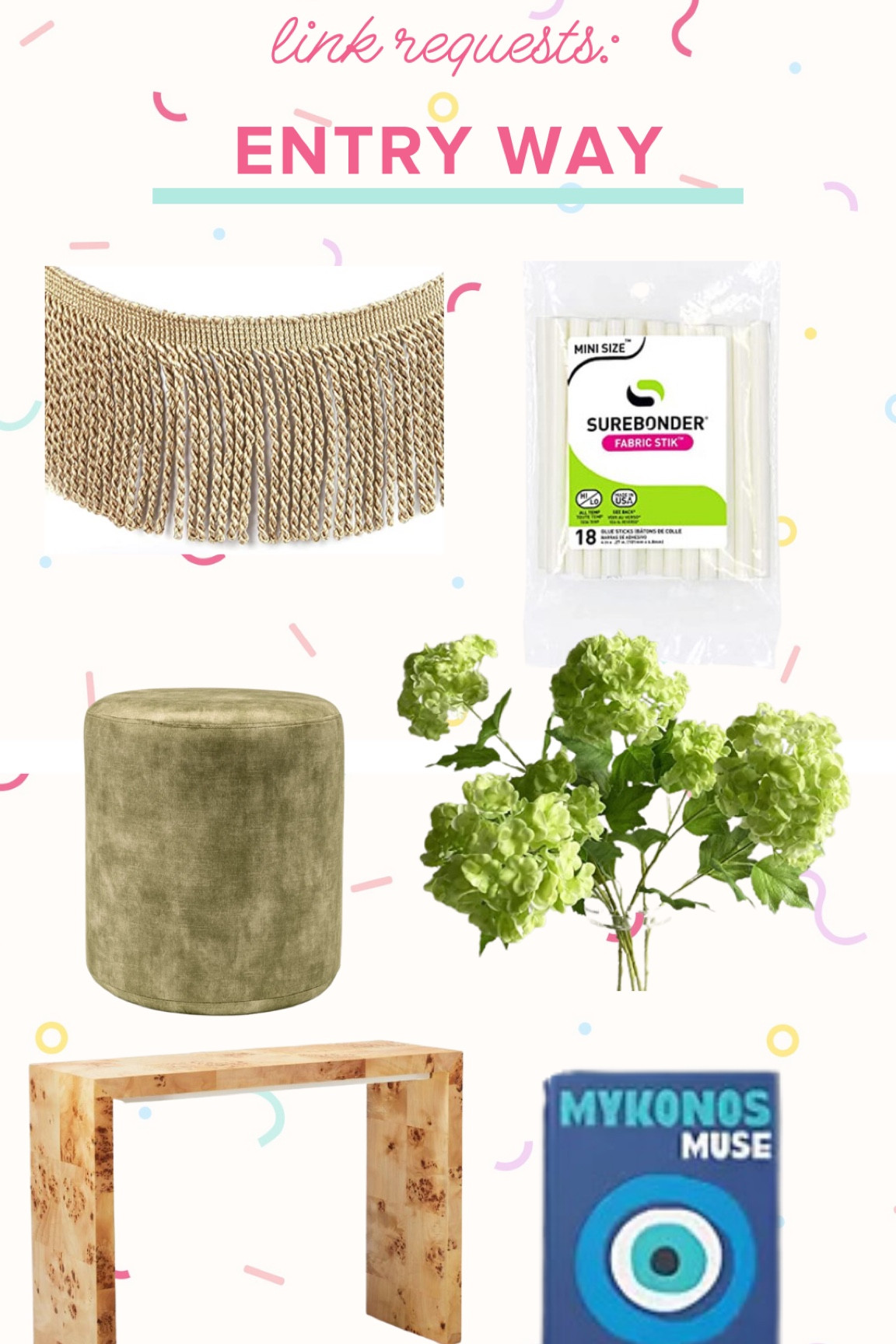 Spring entry way refresh! With a FIY fringe ottoman! 

#LTKhome