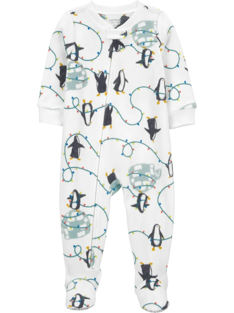 Carter's Child of Mine Baby and Toddler Holiday Pajama, One-Piece, Sizes 0/3M-5T - Walmart.com | Walmart (US)