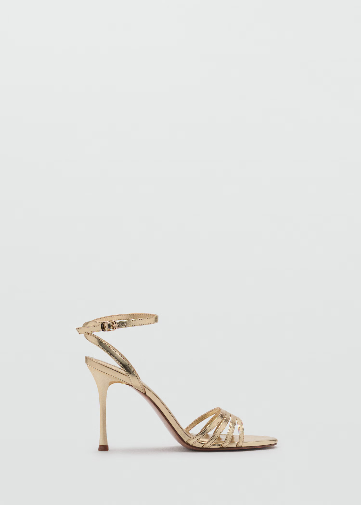 Combined-strap heeled sandals - Women | MANGO United Kingdom | MANGO (UK)