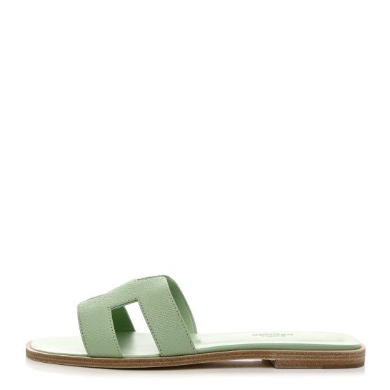 Epsom Oran Sandals 37 Vert Jade | FASHIONPHILE (US)