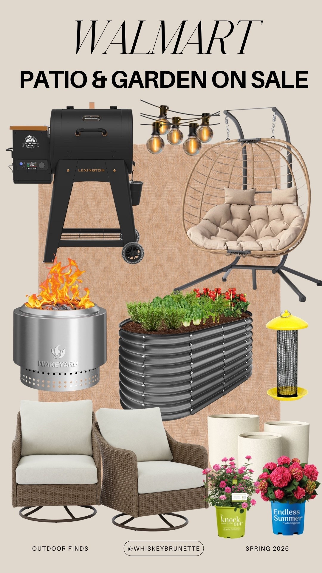 Walmart patio and garden finds! Everything pictured is on sale from furniture to smokers and all your gardening essentials! 

#LTKSaleAlert #LTKHome