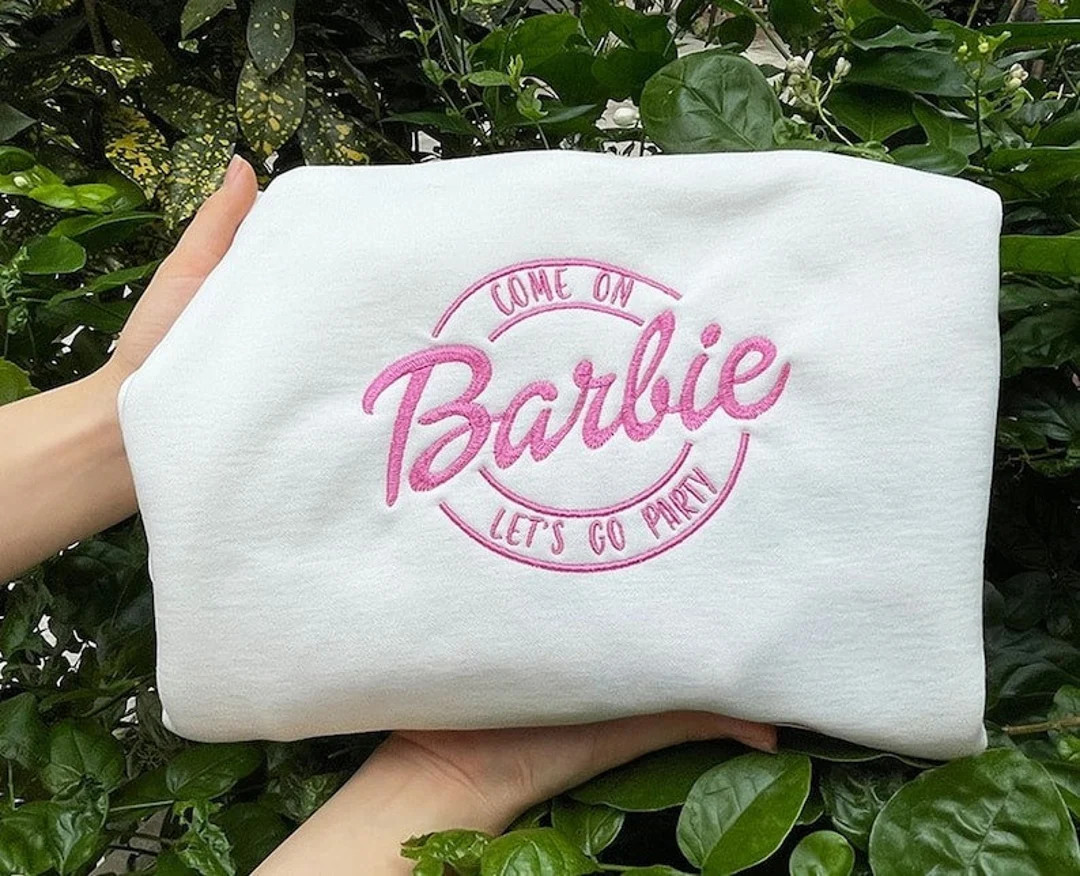 Lets Go Party Retro Sweatshirt Gifts For Her Embroidered Shirt Crewneck Baby Doll , Hoodie , T-Sh... | Etsy (US)