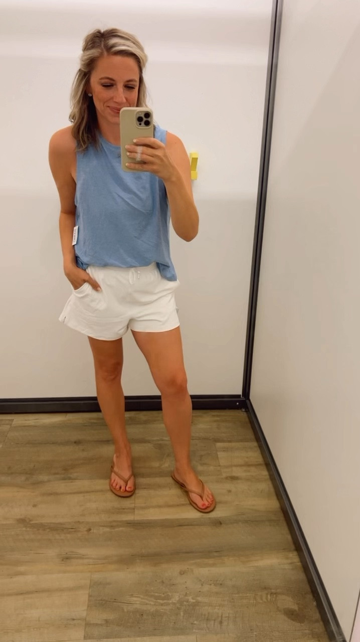 Loved this fit!! So comfy! Medium on top and small in shorts- but I needed a medium. The quality is so good and they’re on sale!

Old Navy, activewear, athletic shorts, athletic tanks, affordable athleisure 

#LTKSaleAlert