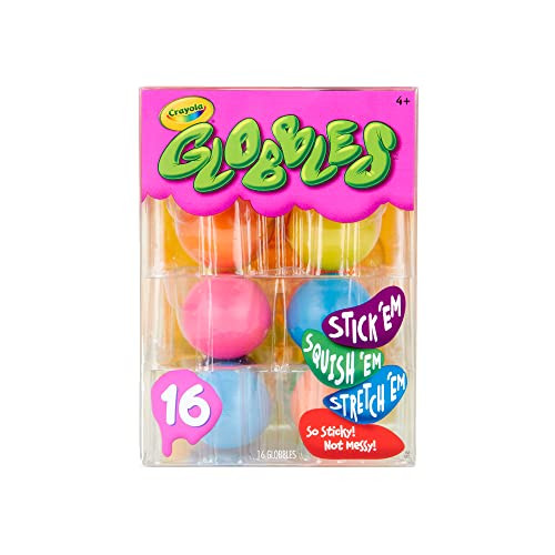 Crayola Globbles Squish Toys (16ct), Easter Egg Toy & Essential Easter Basket Stuffers, Sticky Stress Ball for Adults & Kids, Squishy Balls, Calming Sensory Gift for Stress Relief | Amazon (US)