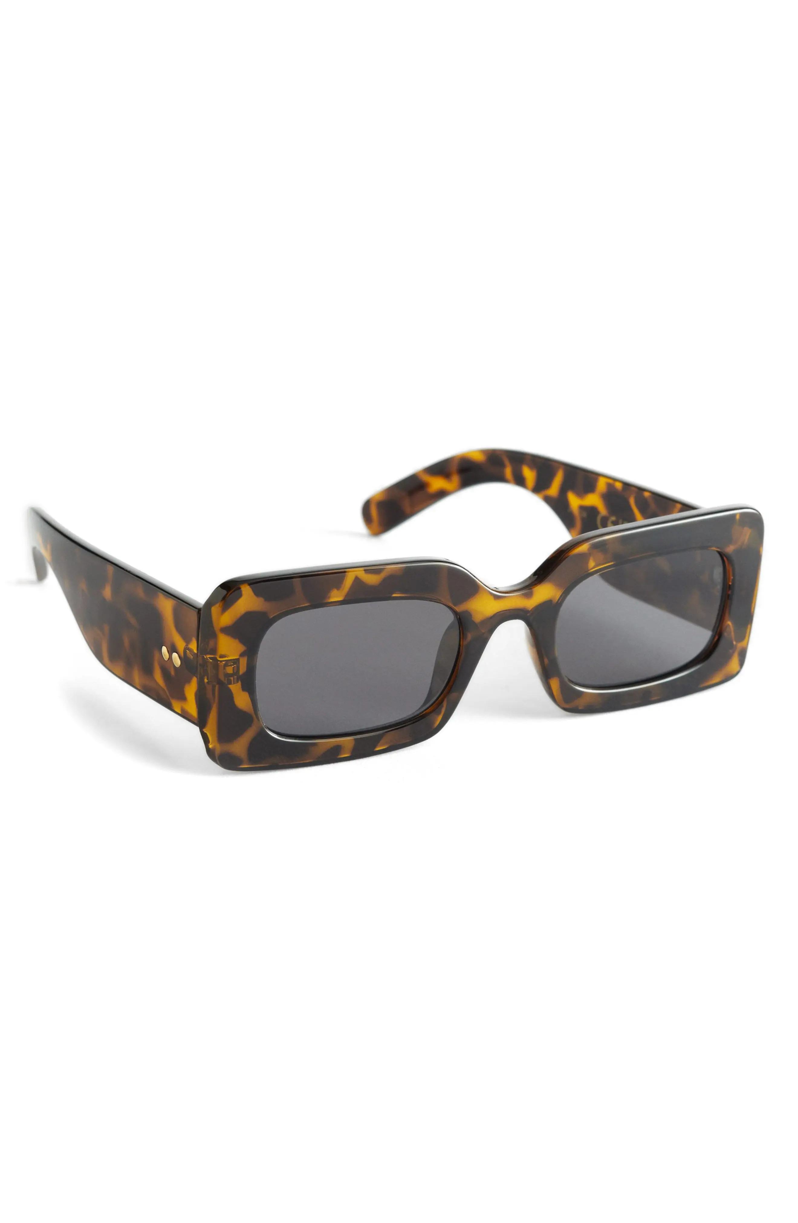 & Other Stories Rectangular Sunglasses in Tortoise at Nordstrom | Nordstrom