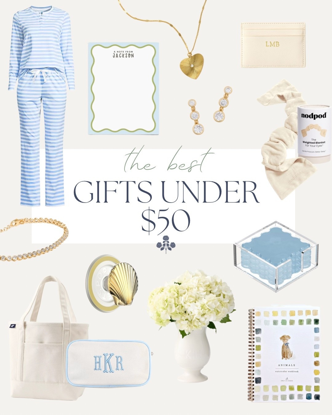 The best preppy Grandmillennial gift ideas for her classic style lovers! 

Blue and white gifts, blue and white pajamas, Grandmillennial gifts, affordable gifts, coworker gifts, neighbor gifts, gifts for her, gifts under $50, preppy gifts 
