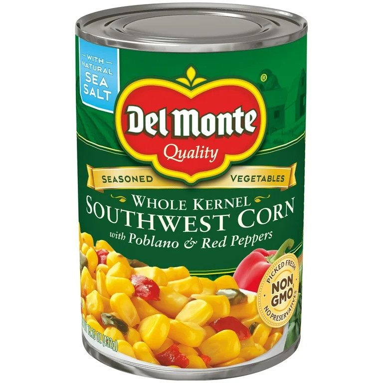 Del Monte Southwest Whole Kernel Corn, 15.25 oz Can | Walmart (US)