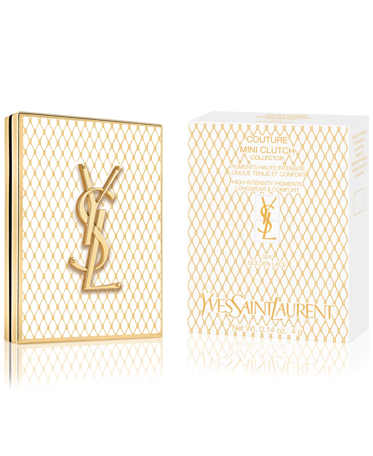 Yves Saint Laurent Limited-Edition Gold Lace Couture Mini Clutch Luxury Eyeshadow Palette - GOLDEN LACE | Macy's