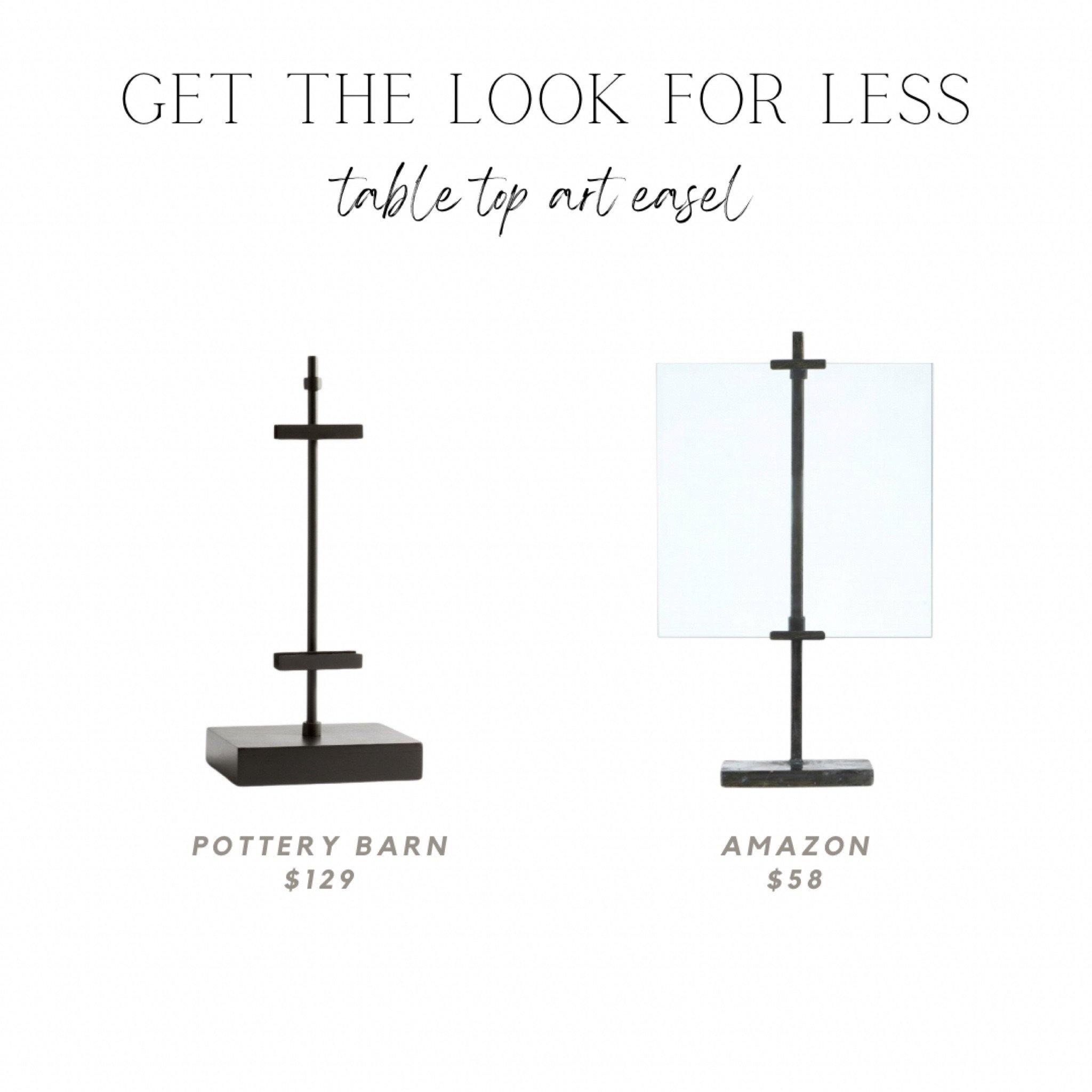 Pottery barn Theo adjustable display easel, black adjustable metal stand in glass floating photo frame, artwork display, look for less, pottery barn dupe, target, Michael’s, lowes

#LTKfindsunder100 #LTKhome #LTKstyletip