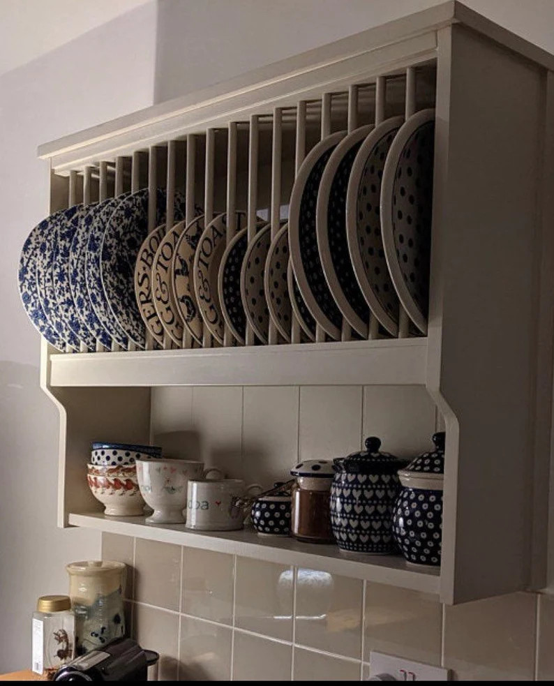 The William Handmade Plate Rack Storage Available in Your Chosen F&b Colour - Etsy | Etsy (US)