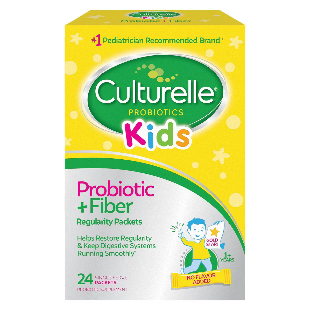 Culturelle Kids' Daily Probiotic + Fiber Packets for Restoring Regularity | Target