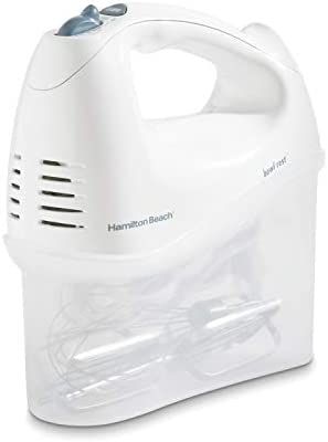 Hamilton Beach 6-Speed Electric Hand Mixer with Snap-On Storage Case, Wire Beaters, Whisk and Bow... | Amazon (US)