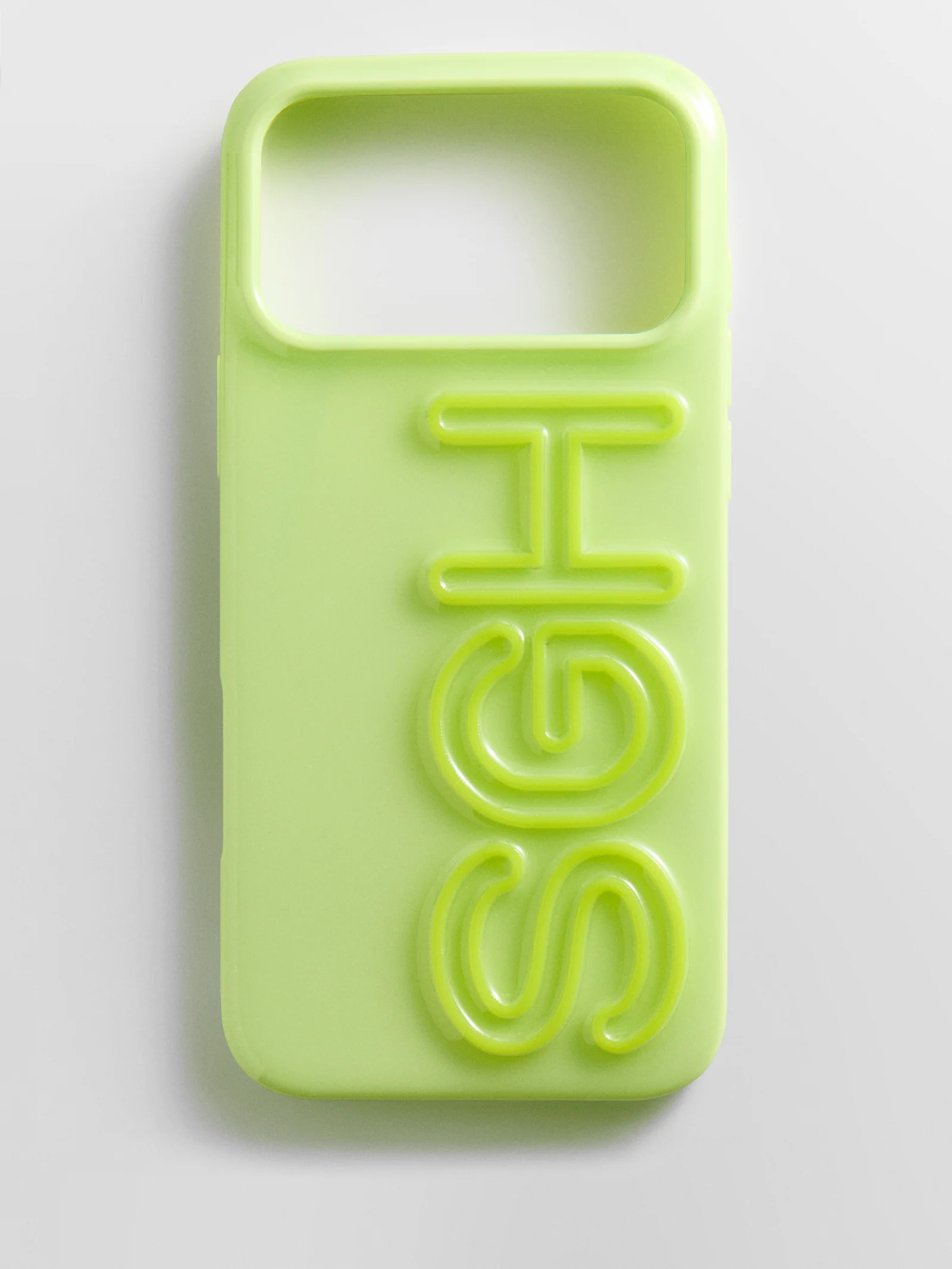 Fine Line Custom iPhone Case - Chartreuse/Chartreuse | BaubleBar