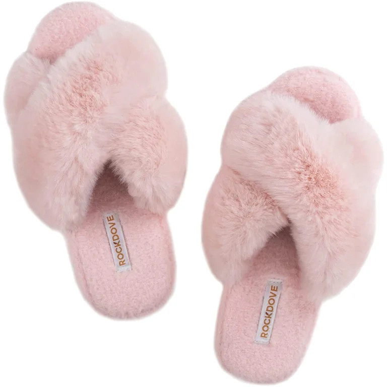 RockDove Women's Maeve Cross-Band Platform Slide Slipper | Walmart (US)