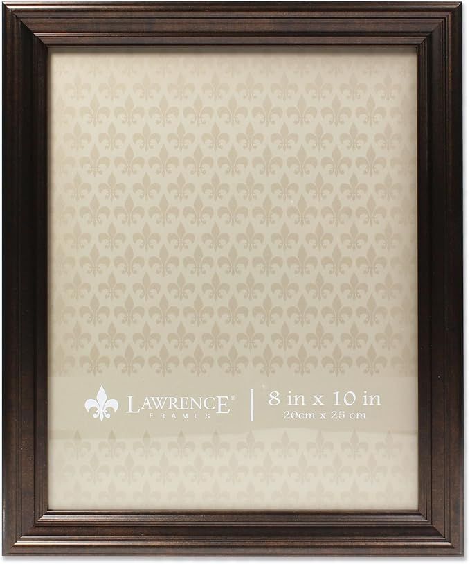 Lawrence Frames 535580 Bronze 8x10 Classic Detailed Oil Rubbed Picture Frame | Amazon (US)