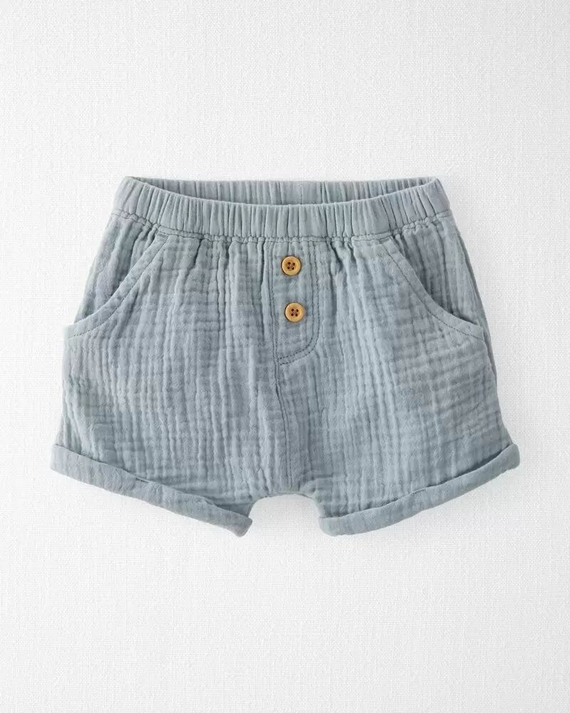 Baby Organic Cotton Gauze Shorts | Carter's