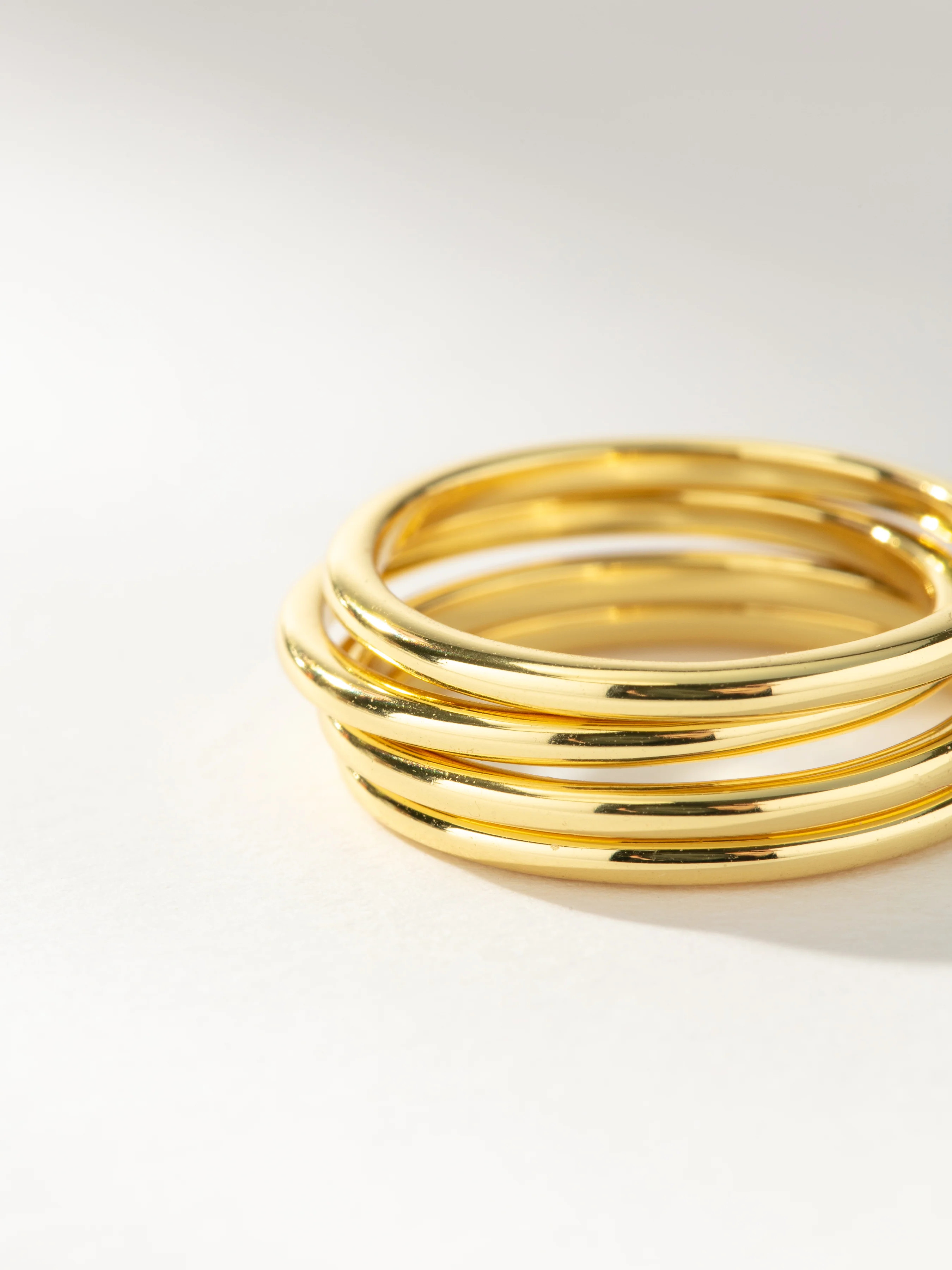 Simple Band Ring Stack (Set of 4) | Gold Band Rings | Uncommon James | Uncommon James