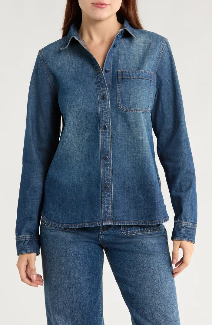 Madewell Classic Denim Shirt in Lombard Wash | Nordstromrack | Nordstrom Rack